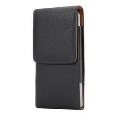 Funda de cuero vertical con tapa vertical co...