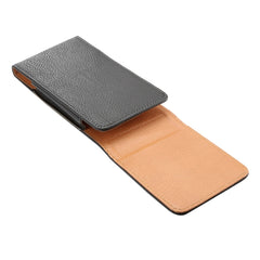 Funda de cuero vertical con tapa vertical co...