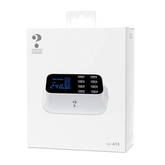 Base de carga rápida USB de 8 puertos YC-CDA19A, enchufe de EE. UU.