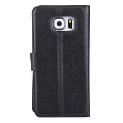 Para Galaxy S6 / G920 Funda de cuero con tap...