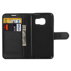 Para Galaxy S6 Edge / G925 Funda de cuero co...