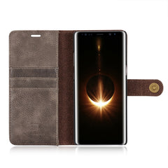 DG.MING para Galaxy Note 8 Crazy Horse Textu...