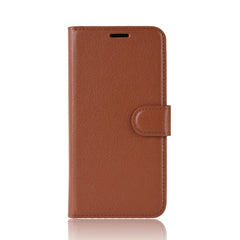 Para Galaxy A6 + 2018 Funda de cuero con tap...
