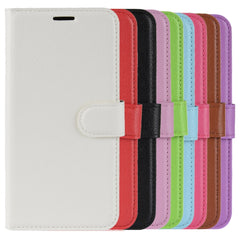 Para Galaxy A6 + 2018 Funda de cuero con tap...