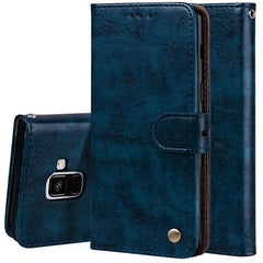 Para Galaxy A8 (2018) Funda de cuero con tap...