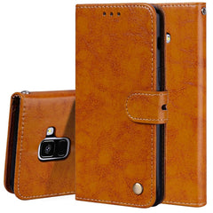 Para Galaxy A8 (2018) Funda de cuero con tap...