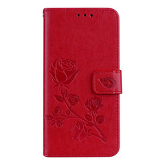 Para Galaxy S9 Rose Funda de cuero de PU amb...