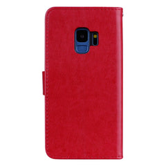 Para Galaxy S9 Rose Funda de cuero de PU amb...