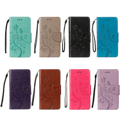 Funda de cuero con tapa horizontal con patró...