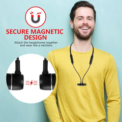 BTH-S8 Auriculares intrauditivos Bluetooth inalámbricos magnéticos deportivos