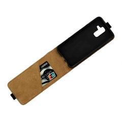 Funda de cuero de TPU con tapa vertical esti...