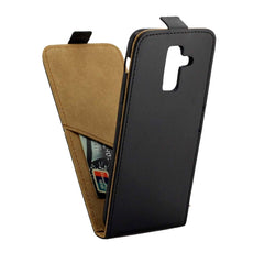 Funda de cuero de TPU con tapa vertical esti...