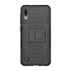 Funda con patrón de neumático PC + TPU a prueba de golpes para Galaxy M10