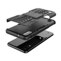 Funda con patrón de neumático PC + TPU a prueba de golpes para Galaxy M10