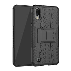 Funda con patrón de neumático PC + TPU a prueba de golpes para Galaxy M10
