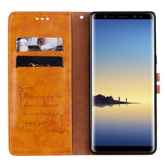 Para Samsung Galaxy Note 8 Funda de cuero co...