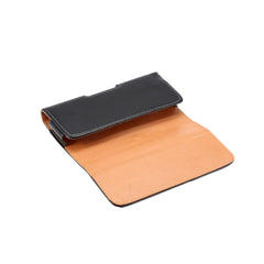 Riñonera de cuero para hombre para teléfonos inteligentes de 6,3 pulgadas o menos