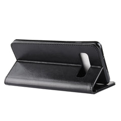 Funda de cuero con tapa horizontal y pliegue...