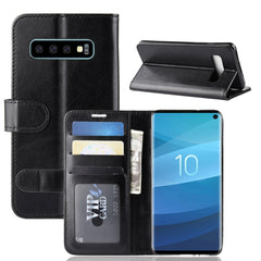 Funda de cuero con tapa horizontal y pliegue...