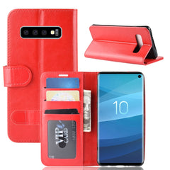 Funda de cuero con tapa horizontal y pliegue...