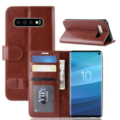 Funda de cuero con tapa horizontal y pliegue...