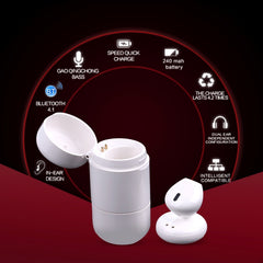 SABBAT J012 Auricular Bluetooth intrauditivo de un solo oído