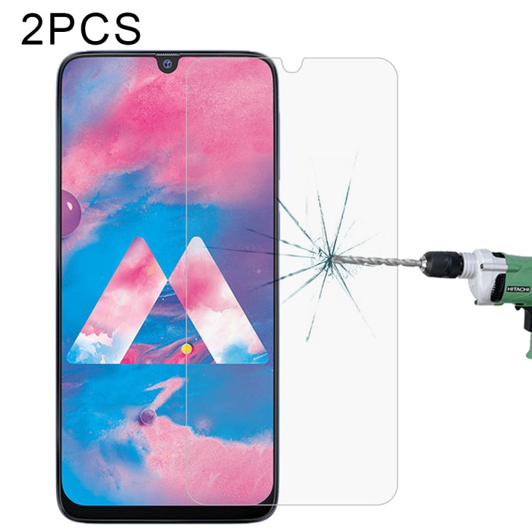 Para Samsung Galaxy A40s 2 PCS Película de vidrio templado