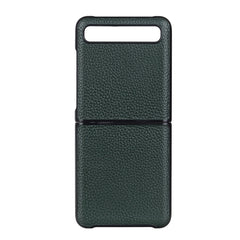 Para Galaxy Z Flip Funda protectora con textura Litchi