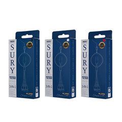 REMAX RC-185th 3 en 1 2.1A USB a 8 pines + USB-C / Type-C + Cable Micro USB Sury Series