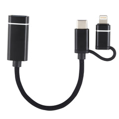 USB 3.0 hembra a 8 pines + USB-C / Type-C ma...