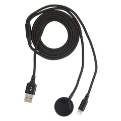 Para iPhone / Apple Watch 2 en 1 Cable de ca...