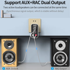 K16 2 en 1 3,5 mm AUX + RAC Receptor y trans...