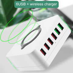 Soporte de soporte de enchufe inteligente USB E6 7 en 1