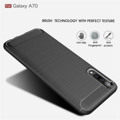Funda de TPU de fibra de carbono con textura...