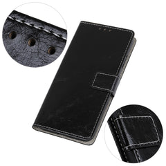 Funda de cuero con tapa horizontal con textu...