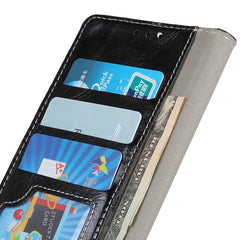Funda de cuero con tapa horizontal con textu...
