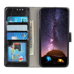 Funda de cuero con tapa horizontal con textu...