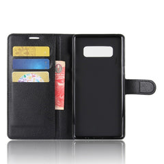 Para Galaxy Note 8 Funda de cuero con tapa h...