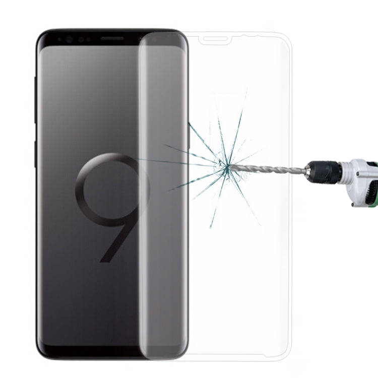 Para Galaxy S9 + 9H Dureza superficial 3D Bo...