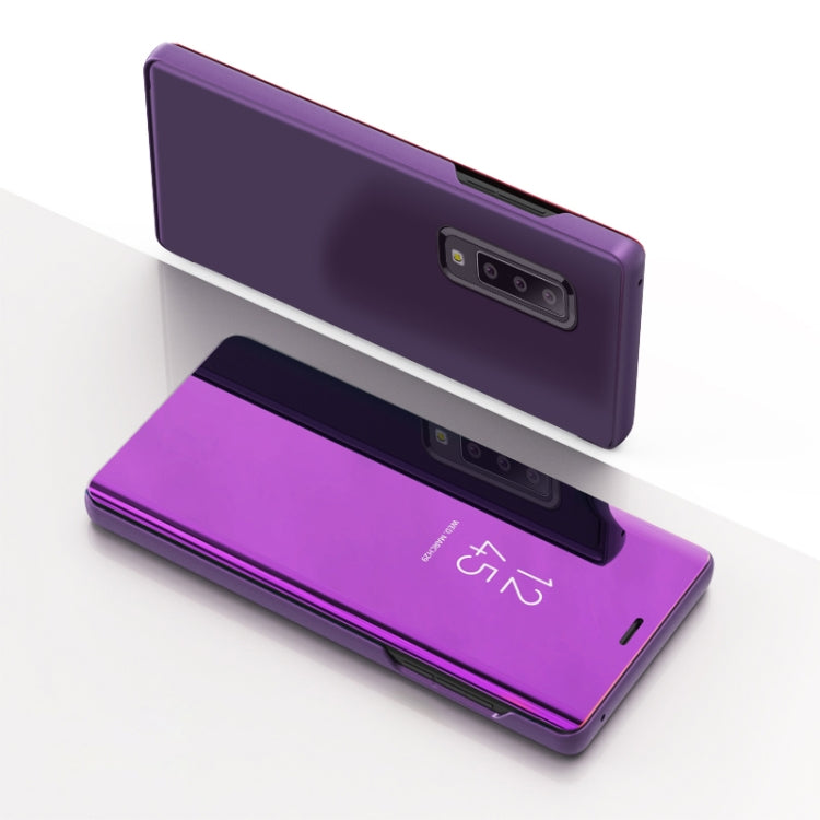 Funda de cuero con tapa horizontal con espej...