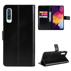 Funda Retro De PU Con Textura De Caballo Loco Para Galaxy A70
