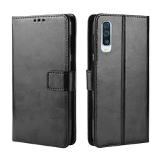 Funda Retro De PU Con Textura De Caballo Loco Para Galaxy A70