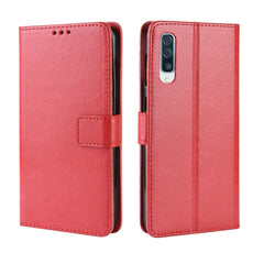 Funda Retro De PU Con Textura De Caballo Loco Para Galaxy A70