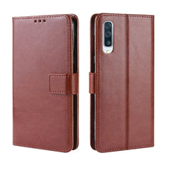 Funda Retro De PU Con Textura De Caballo Loco Para Galaxy A70