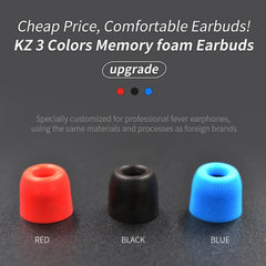 Kit de auriculares de espuma viscoelástica KZ de 6 piezas para todos los auriculares internos