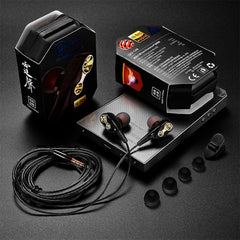 Auriculares internos de música deportivos QKZ CK8 HiFi de cuatro unidades