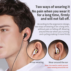 Auriculares internos de música deportivos QKZ CK8 HiFi de cuatro unidades