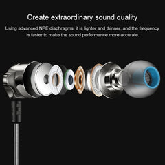 Auriculares internos de música deportivos totalmente metálicos QKZ DM7