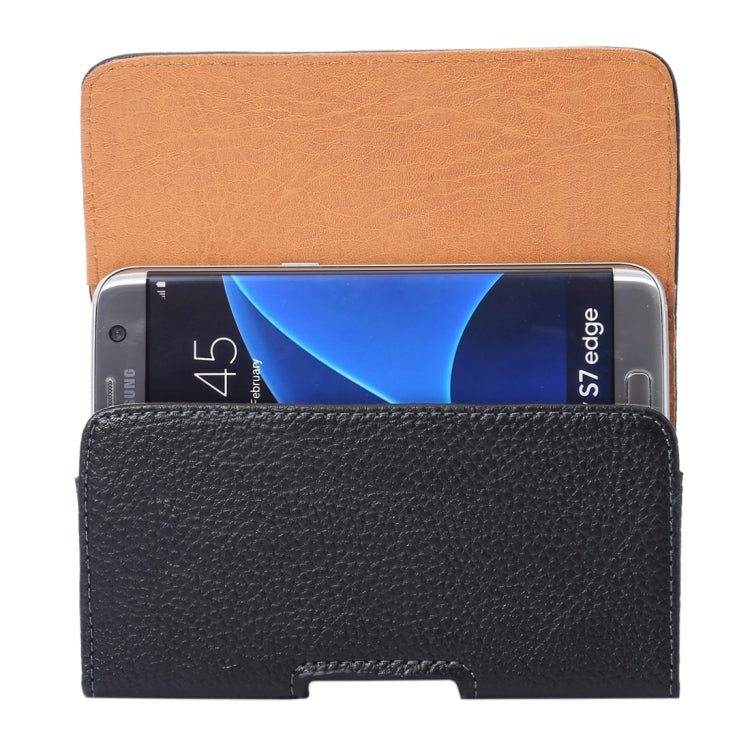 Para Galaxy S7 Edge / G935 y S6 Edge / 925 Riñonera con tapa vertical con textura Litchi