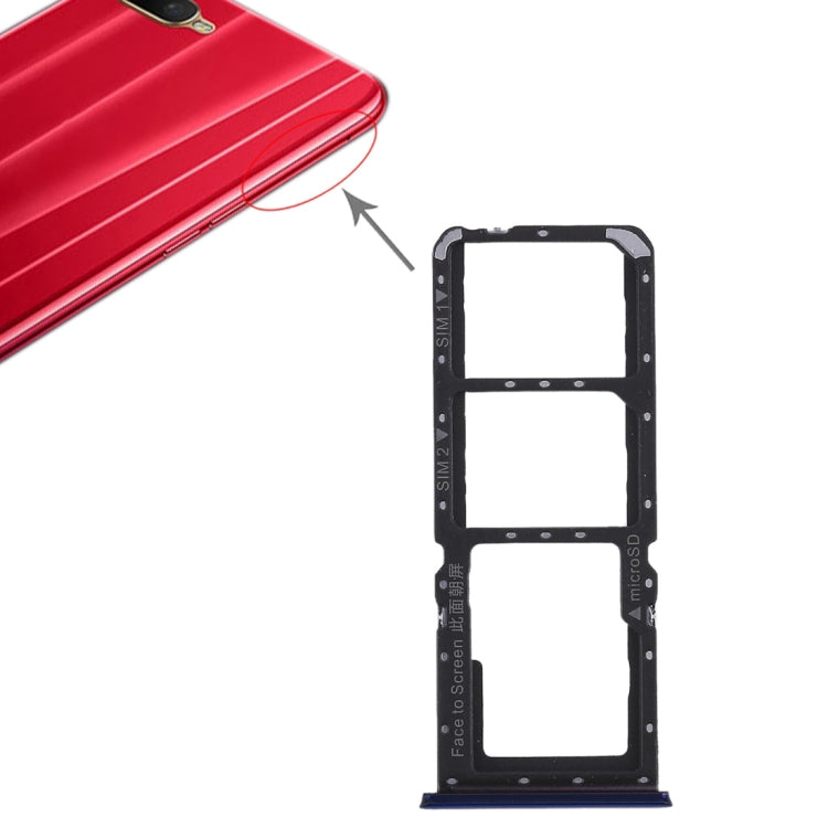 Para OPPO K1 2 x Bandeja de tarjeta SIM + Ba...